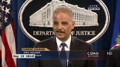 Today, we are announcing an
indictment against five officers - Cyberwar
