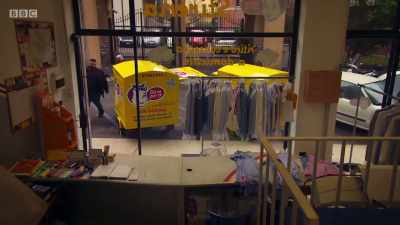 Today, I'm working for a local
laundry, as a delivery driver, - Paul Hollywood's Big Continental Road Trip