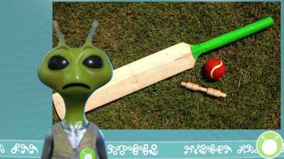 Today, we investigate cricket, - Alien TV