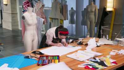 Today, you know,
I'm gonna try to make two looks, - Next in Fashion