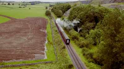 Today, it lives on as
a preserved railway, - Great Rail Restorations with Peter Snow