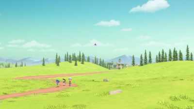 Today, the junior ranchers - Dino Ranch