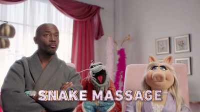 Today's snake massage will activate
endorphins in your body-- - Muppets Now