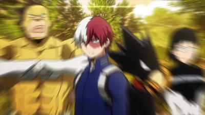Todoroki, Sato, Sero, and Tokoyami. - My Hero Academia: Heroes Rising