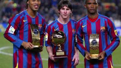 Together with players like
Samuel Eto'o and Ronaldinho, - Lionel Messi - The Greatest