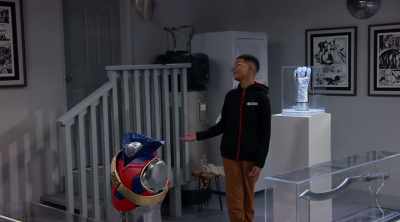 - [toilet flushes]
- Dad! I'm with a client! - The Villains of Valley View