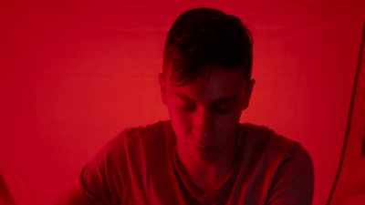 ( toilet flushes ) - Room 104