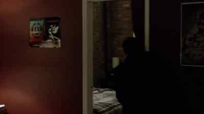 [Toilet flushes] - The Following