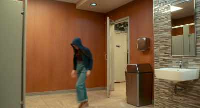 [toilet flushes] - IF
