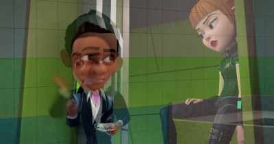 -[toilet flushing]
-[muffled retching] - Spy Kids: Mission Critical