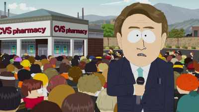 Tom, I'm standing
outside the CVS in Pueblo - South Park (Not Suitable for Children)