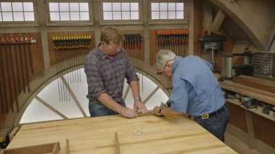 Tom:
To hold the legs together, - Ask This Old House