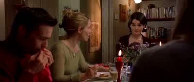 TOM Well done BridgeFour hours of careful cooking and a feast of blue soupomelette and marmaladeThank youI think that deserves a toast don t youTo Bridgetwho cannot cook but who we lovejust as she isALL To Bridgetjust as she is - Bridget Jones's Diary