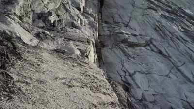 Tommy Caldwell is starting
the first section of - The Devil's Climb