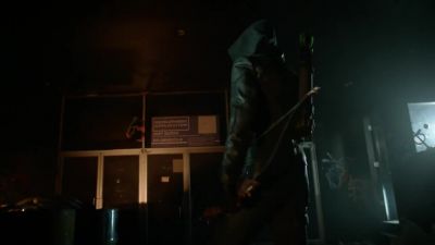 TOMMY COULD BE ANYWHERE INSIDE. - Arrow