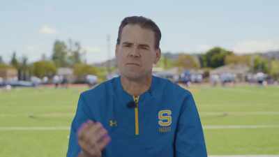 Tommy drops back, throws a swing - Becoming the G.O.A.T.: The Tom Brady Story