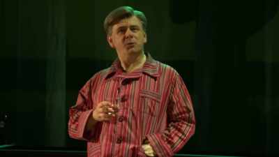 Tomorrow, I'm going to the tailors
and put a pound down on a suit - National Theatre Live: Nye