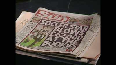 Tomorrow morning's front page
in The Sunhas news - Fever Pitch: The Rise of the Premier League
