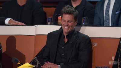 Tom's idea of dinner
is eating apples and bees. - The Roast of Tom Brady