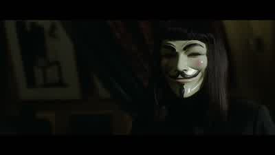 Tonight I will speak directly to these peopleand make the situation perfectly clear to themThe security of this nation depends on complete and total complianceTonight any protestor any instigator or agitatorwill be made example ofChancellor there is a - V for Vendetta