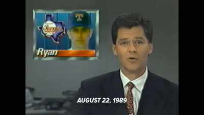 Tonight, Nolan Ryan went
after career strikeout - Facing Nolan