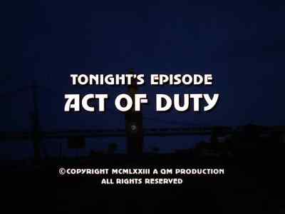 Tonight's episode:
Act of Duty - The Streets of San Francisco