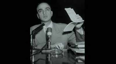 Tony Kushner:
I imagine this guy - Bully. Coward. Victim. The Story of Roy Cohn
