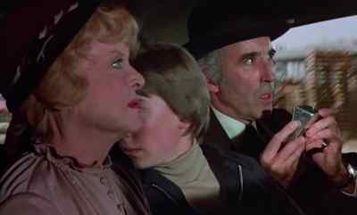 Tony, look through the window.
The rear window. - Return from Witch Mountain