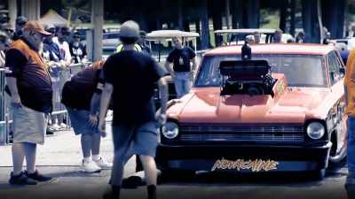 Tony McKinney can't get
his car fired - Street Outlaws No Prep Kings Team Attack