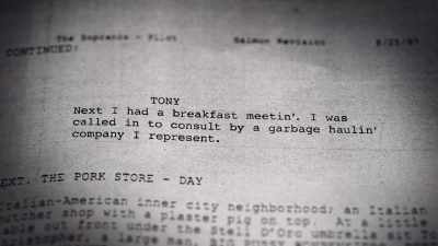 [Tony] Next, I had
a breakfast meeting. - Wise Guy: David Chase and The Sopranos