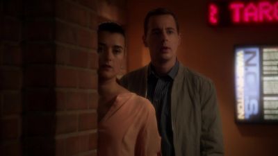 Tony's catching up
on his case reports. - NCIS