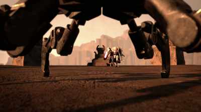 Too bad it can't be split in half, Maul. - Lego Star Wars Terrifying Tales