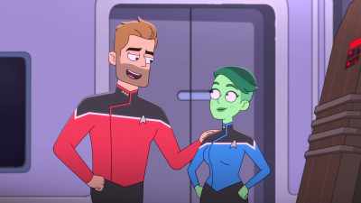 Too bad we have to deny
this ever happened, - Star Trek: Lower Decks