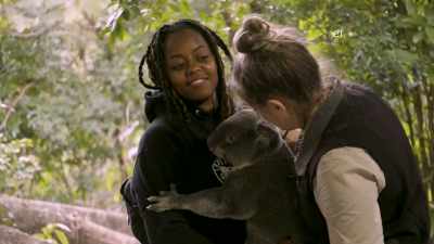 TORCH: SO, I GOT TO HOLD A
KOALA, SO THAT WAS A FIRST. - Harlem Globetrotters: Play It Forward