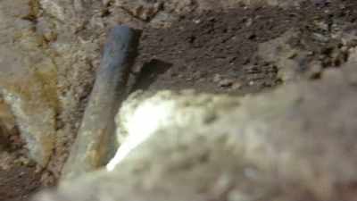 Torches, discarded by
the ancient Maya - Lost Treasures of the Maya