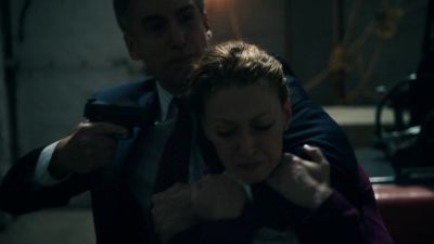 Toss the weapons or she dies! - The Equalizer