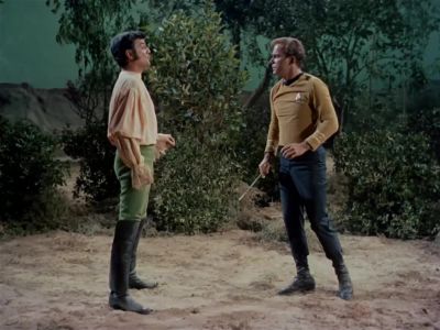 TouchÃ©, captain, touchÃ©.
I must confess you scored first. - Star Trek