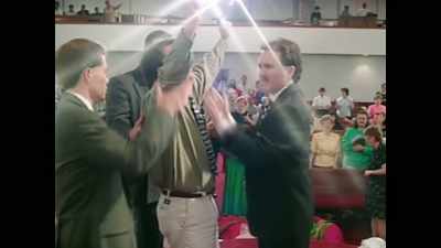 Touch! To the Holy Ghost.
Touch! To the Holy Ghost. - Louis Theroux: Life on the Edge