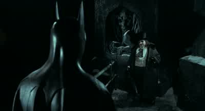 Touring the riot sceneGravely assessing the devastationUpstanding mayor stuffYou're not the mayorThings change - Batman Returns