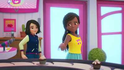 Touring the world.
On a private jet. - LEGO Friends: Girls on a Mission