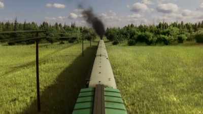 (train chugging) playful music) - The Porter