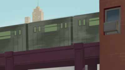 [train horn blaring] - Looney Tunes Cartoons