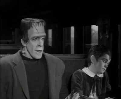 Train must be stopping
for mail or something. - The Munsters