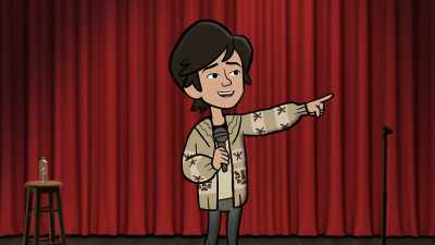 [train whistle blares] - Tig Notaro: Drawn