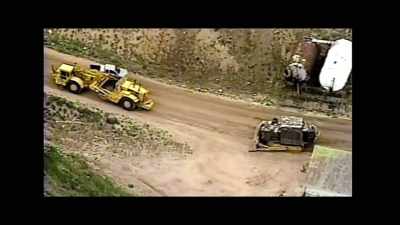 [Trainor] What he did do is
bring in two big earthmovers - Tread