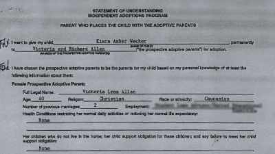[Tranda] I signed 
the adoption paperwork. - Three Mothers, Two Babies, and a Scandal