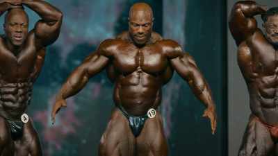 Transitioning
in and out of poses,
it was definitely difficult, - Breaking Olympia: The Phil Heath Story
