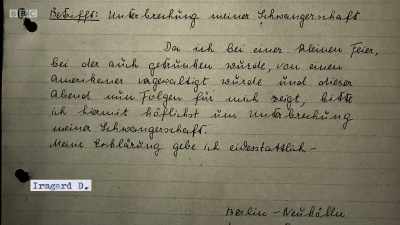 TRANSLATION:
During a small festivity - Berlin 1945