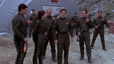 Transport shuttle
will be here in a moment, sir. - Stargate SG-1