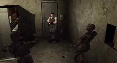 Trapped in a sinister mansion
infested with zombies, - George A. Romero's Resident Evil
